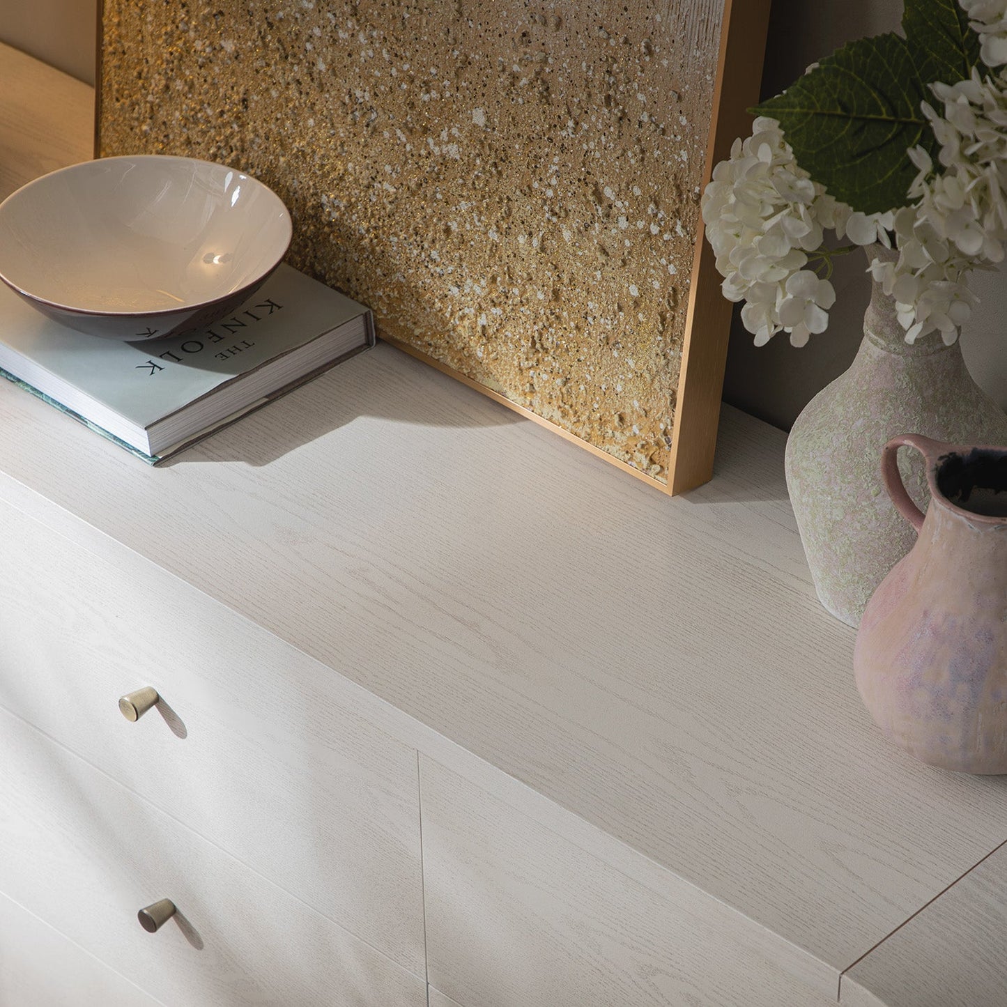 Maude 9 Drawer Chest, Washed White Ash