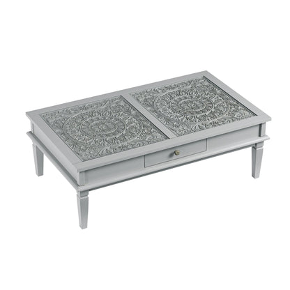 Chantilly Mid Grey Coffee Table with Drawers