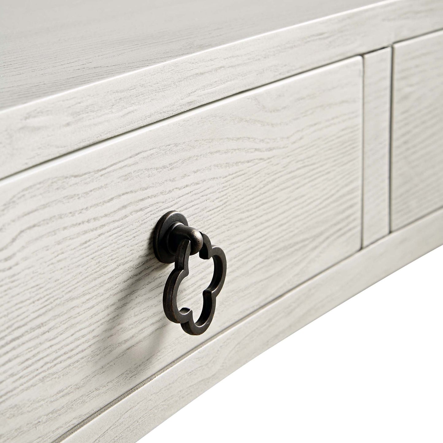 Thalia Concave Dressing Table, Washed White