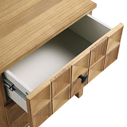 Gibbs 2-Drawer Bedside Table, Natural