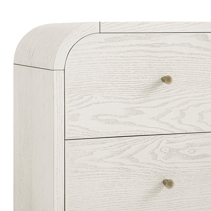 Maude 2 Drawer Bedside Table, Washed White Ash