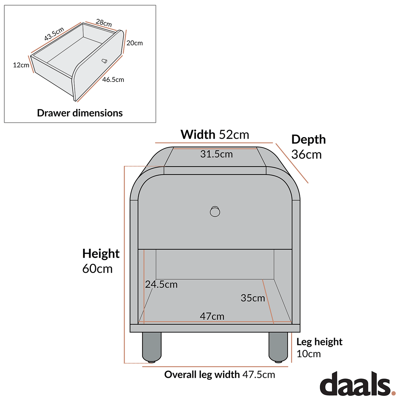 Maude 1 Drawer Bedside Table, Muted Pistachio Ash with Raffia