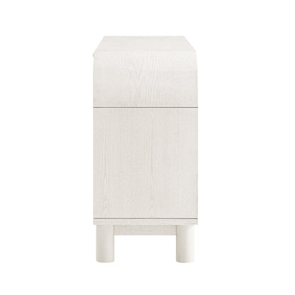Maude Wide 3-Drawer Sideboard, Washed White Ash
