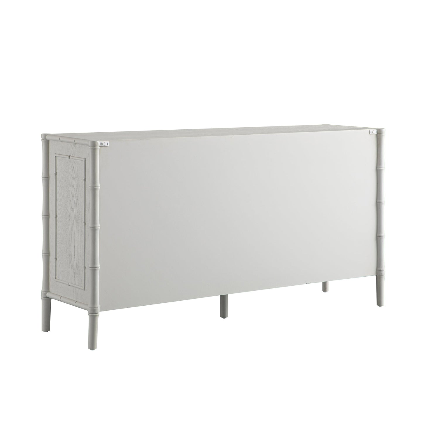 Elstowe Faux Bamboo Large Sideboard, Shaded White