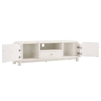 Maude TV Unit, Washed White Ash