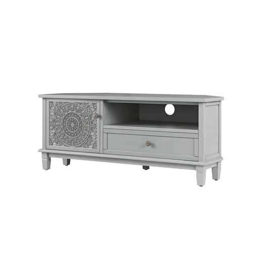 Chantilly Mid Grey Corner TV Unit