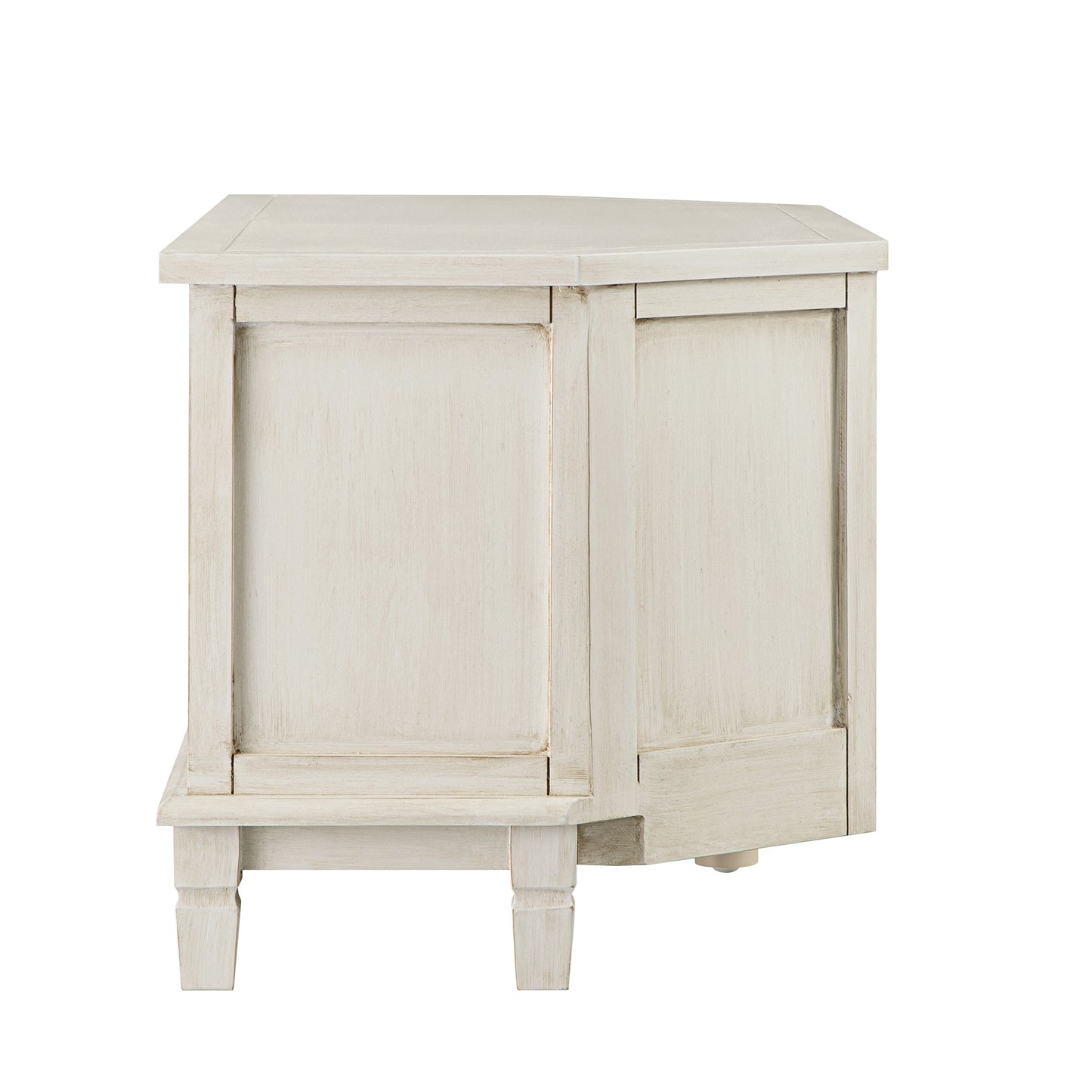 Chantilly Whitewashed Corner TV Unit