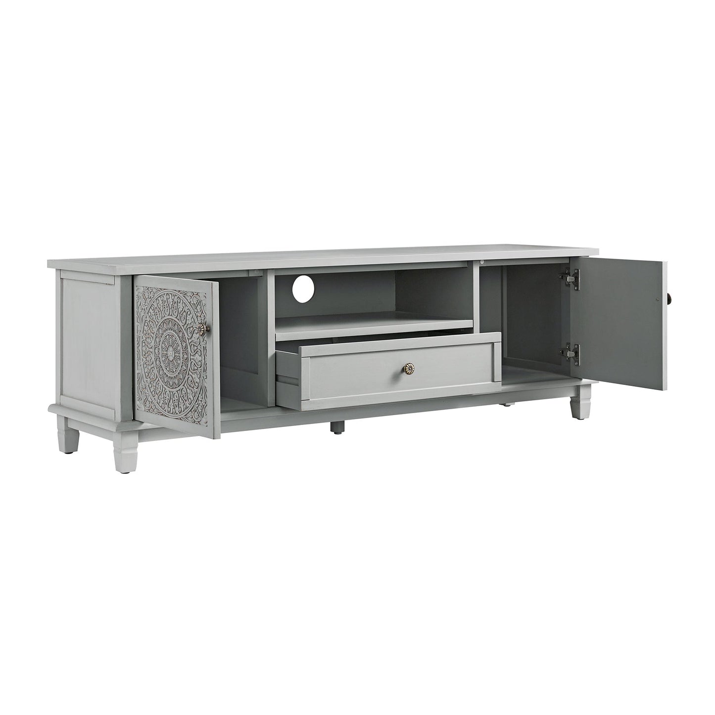 Chantilly Mid Grey 150cm Wide TV Unit