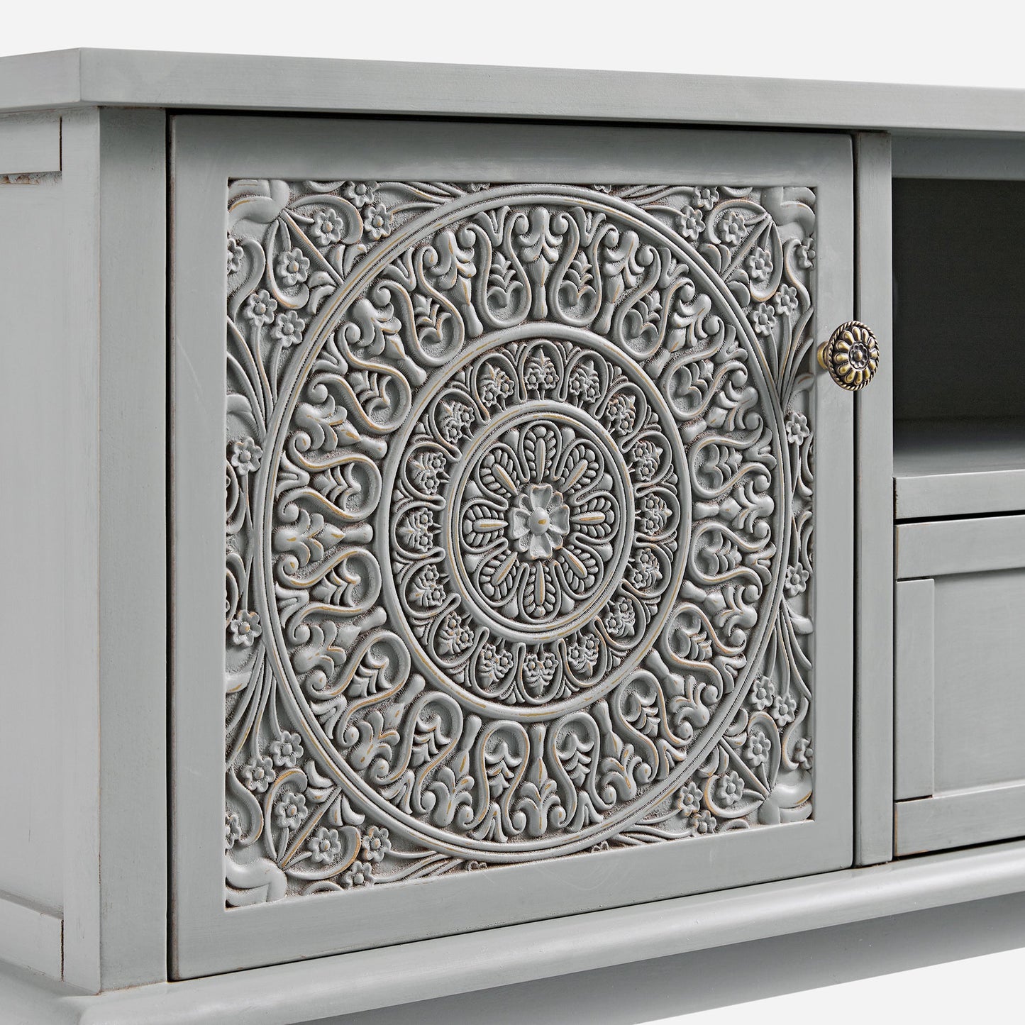 Chantilly Mid Grey 150cm Wide TV Unit