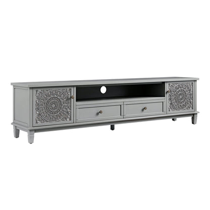 Chantilly Mid Grey 200cm Wide TV Unit