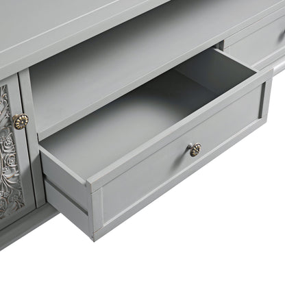 Chantilly Mid Grey 200cm Wide TV Unit