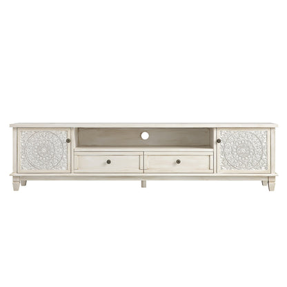 Chantilly Whitewashed 200cm Wide TV Unit