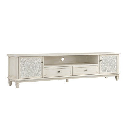 Chantilly Whitewashed 200cm Wide TV Unit