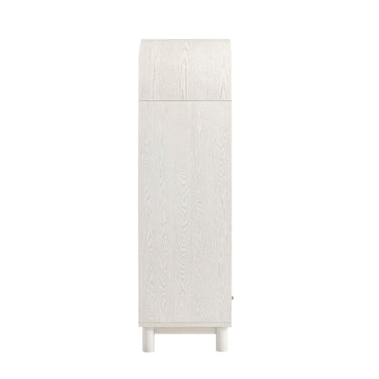 Maude Double Wardrobe, Washed White Ash