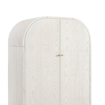 Maude Double Wardrobe, Washed White Ash