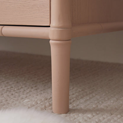 Elstowe Faux Bamboo Double Wardrobe, Nude Pink