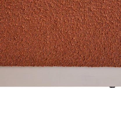 Luella Upholstered Wooden Plinth Base Storage Bed, Rust Boucle