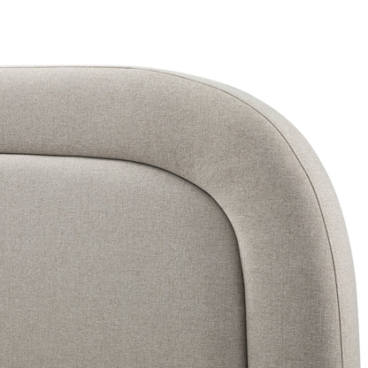 Luella Upholstered Wooden Plinth Base Storage Bed, Sand Fabric