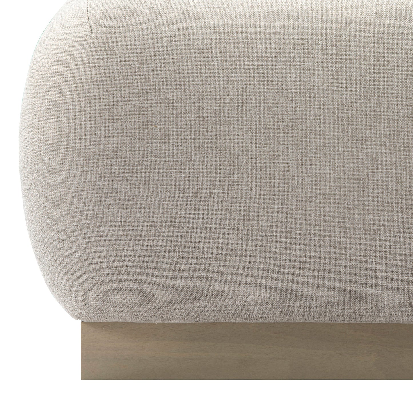 Luella Upholstered Wooden Plinth Base Storage Bed, Sand Fabric