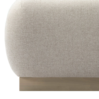 Luella Upholstered Wooden Plinth Base Storage Bed, Sand Fabric