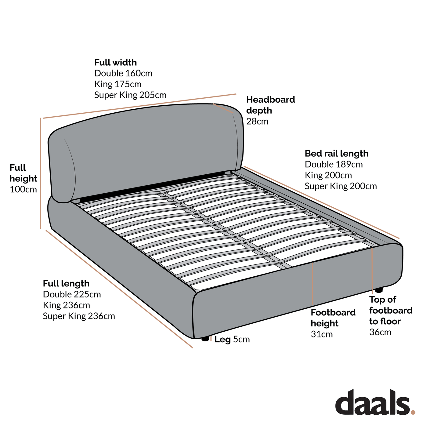 Constance Winged Headboard Ottoman Storage Bed, Beige Linen