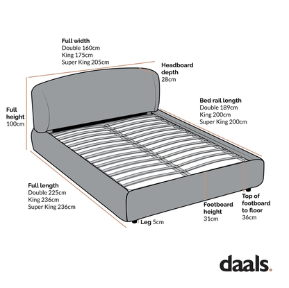 Constance Winged Headboard Ottoman Storage Bed, Olive Linen