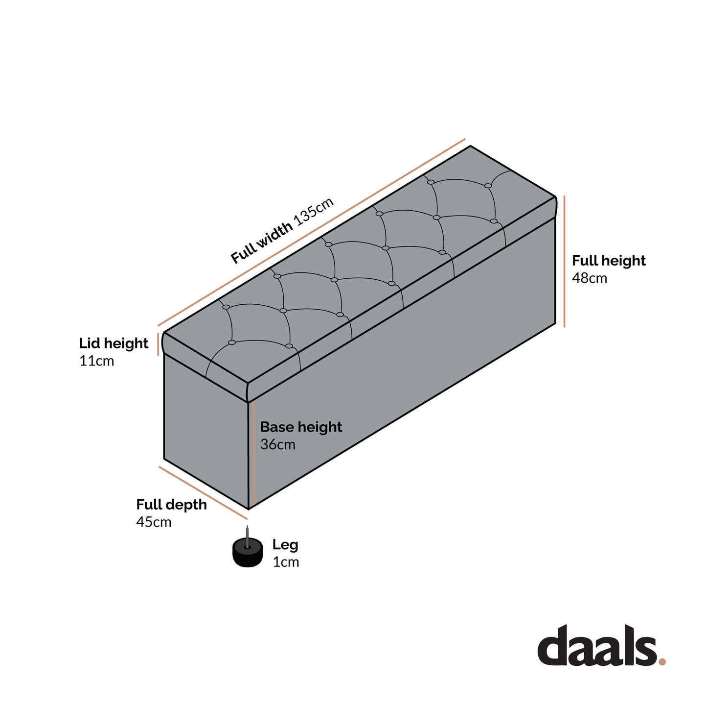Leamington Deep-Buttoned Ottoman Storage Bench, Meadow Green Velvet