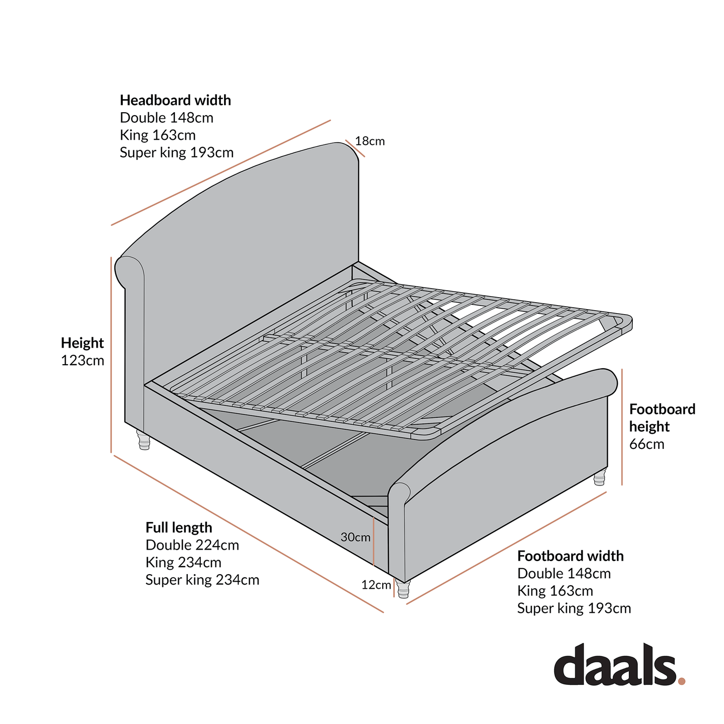 Porchester Ottoman Storage Sleigh Bed, Forest Green Chenille