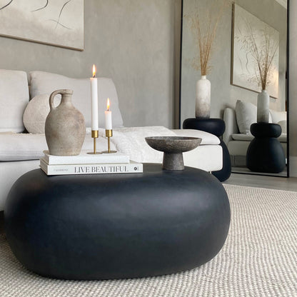 Zola - Minimal Onyx Pebble Coffee Table Large