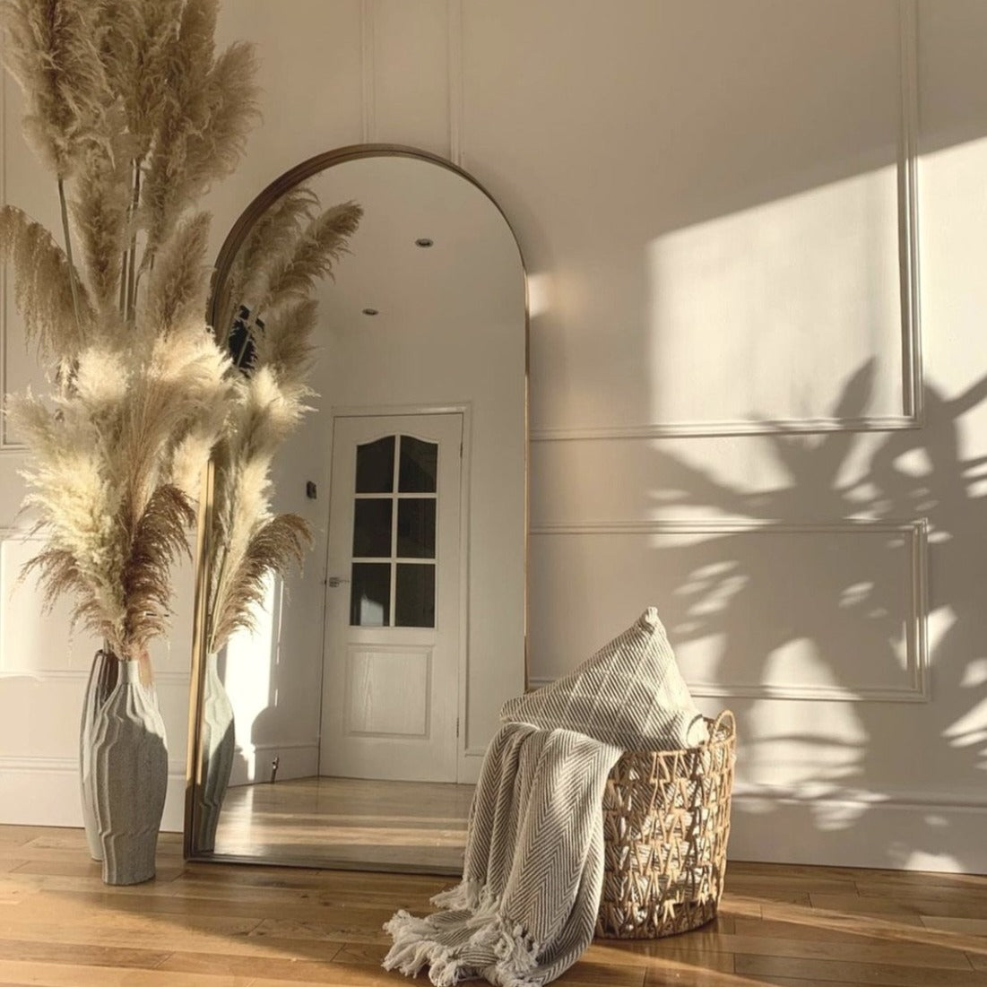 Arcus - Full Length Arched Gold Large Metal Mirror 170cm x 80cm