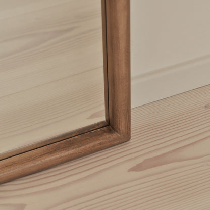 Amora - Full Length Large Arched Warm Wood Mirror 172cm x 60cm