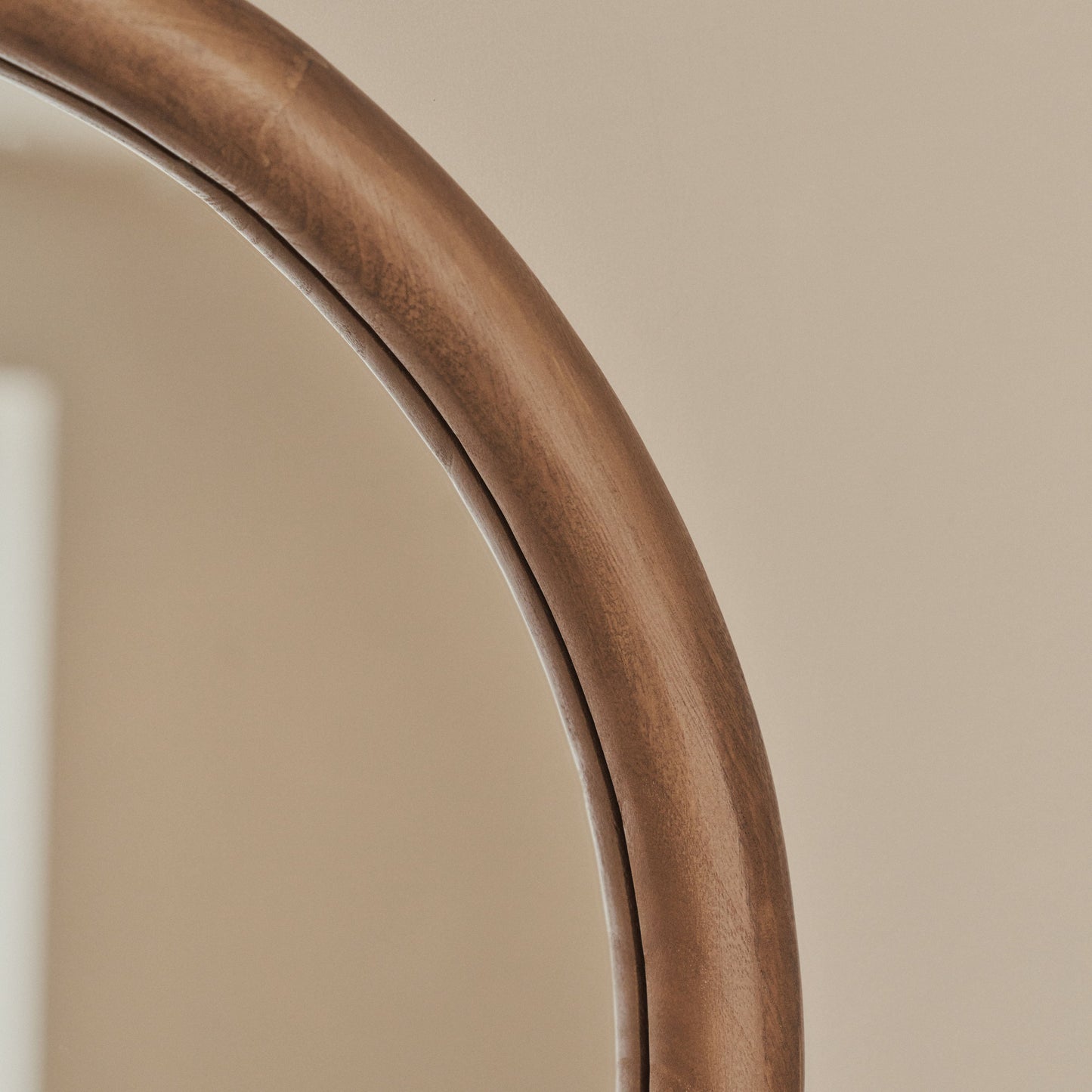 Amora - Full Length Large Arched Warm Wood Mirror 172cm x 60cm