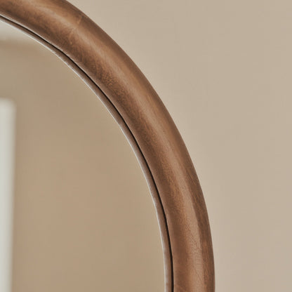 Amora - Full Length Large Arched Warm Wood Mirror 172cm x 60cm