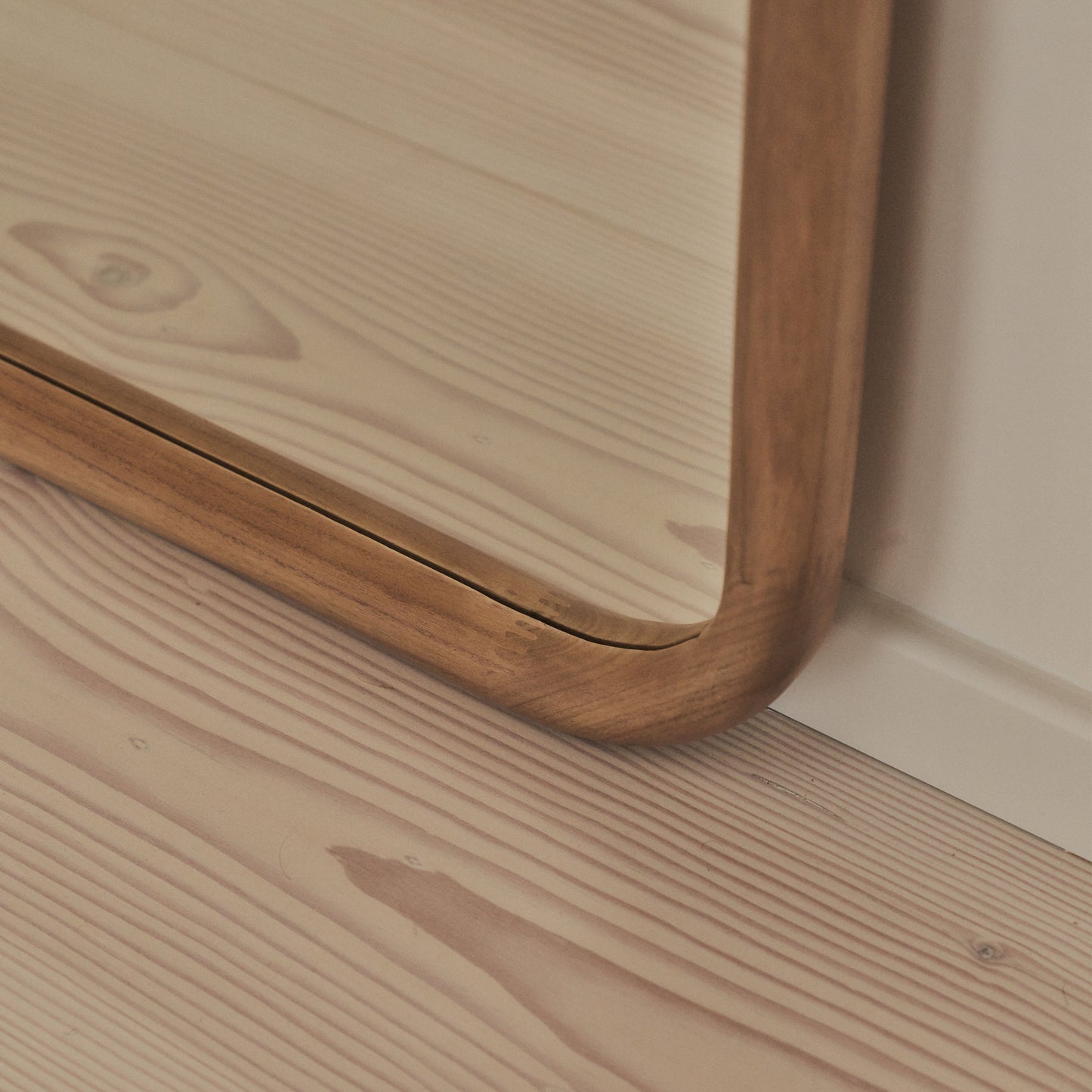 Amora - Extra Large Full Length Arched Warm Wood Mirror 190cm x 100cm